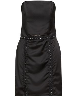 Odi Et Amo Mini Dress Polyester, Lycra - Black