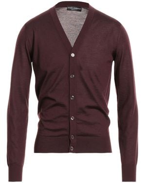 Dolce & Gabbana Plum Cardigan Cashmere - Purple