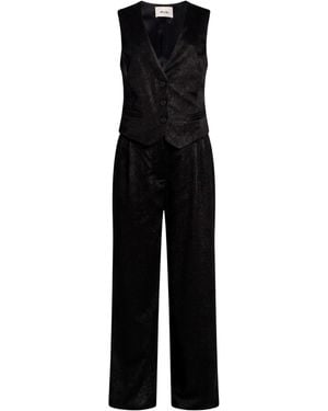 Dixie Jumpsuit Polyester, Viscose, Metallic Fiber, Elastane - Black