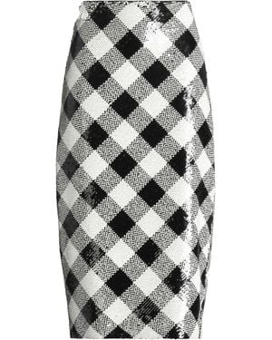 Veronica Beard Ivory Midi Skirt Polyester - Gray