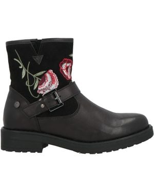 Xti The Perfect Pair Ankle Boots Tele Fibers - Black