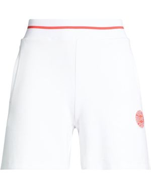 EA7 Shorts & Bermuda Shorts Viscose, Polyester, Elastane - White