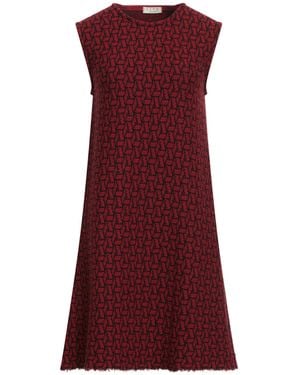 Siyu Mini Dress Merino Wool - Red