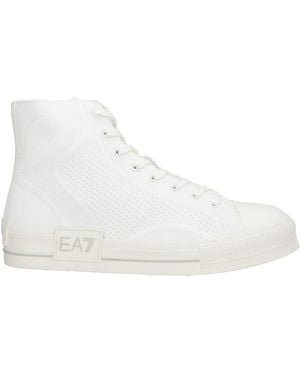 EA7 Sneakers Polyester, Polyurethane, Elastane, Polyamide - White
