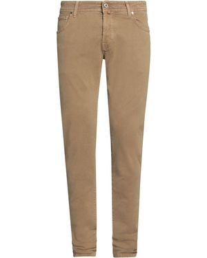 Jacob Cohen Khaki Jeans Cotton, Elastane, Polyester - Natural
