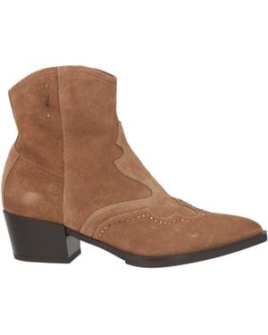Nero Giardini Camel Ankle Boots Leather - Brown