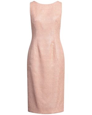 Fely Campo Apricot Midi Dress Polyester, Silk - Pink