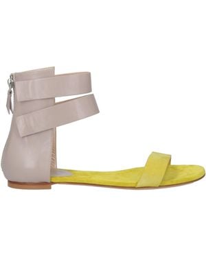 Casadei Lime Sandals Leather - Green