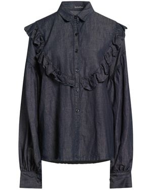 ACTUALEE Denim Shirt Cotton, Linen - Blue