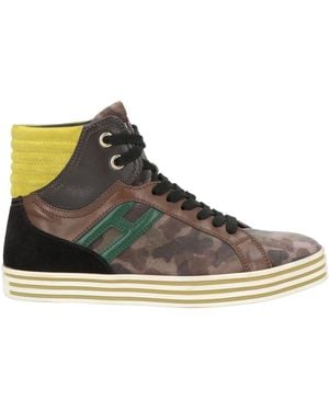Hogan Rebel Taupe Sneakers Leather - Brown