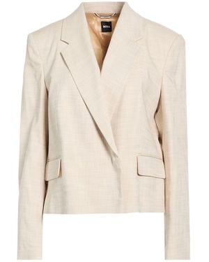 BOSS Blazer Viscose, Elastane - Natural