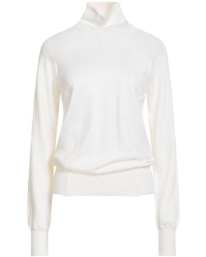 Tom Ford Ivory Turtleneck Virgin Wool - White