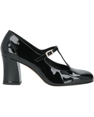 Zinda Court Shoes Leather - Black