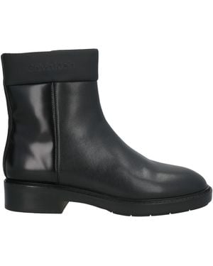 Calvin Klein Botines De Caña Alta - Negro