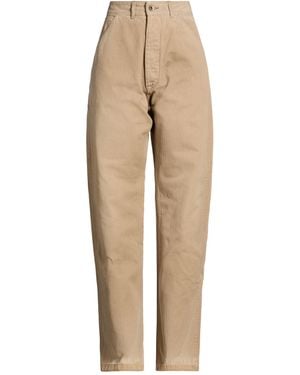 Maison Margiela Trousers Cotton - Natural