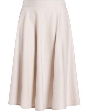 Amina Rubinacci Midi Skirt Wool, Polyamide, Elastane - Natural
