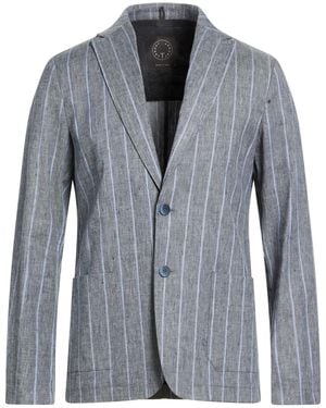 T-jacket By Tonello Blazer Linen, Cotton, Elastane - Gray