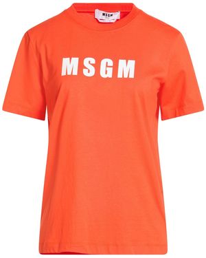 MSGM T-Shirts - Orange