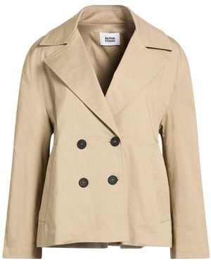 Alpha Studio Jacket Cotton, Elastane - Natural