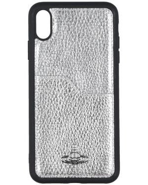 Vivienne Westwood Covers & Cases Leather, Textile Fibers - Gray