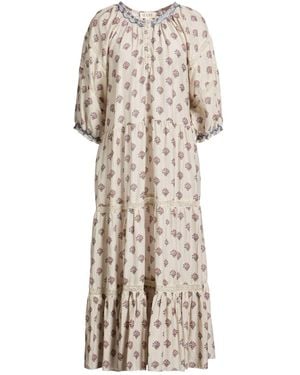 M.A.B.E Light Midi Dress Cotton, Silk - Natural