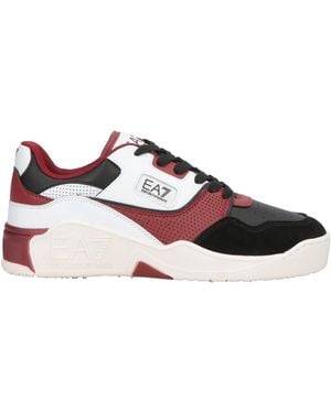 EA7 Trainers Leather, Textile Fibres - Black