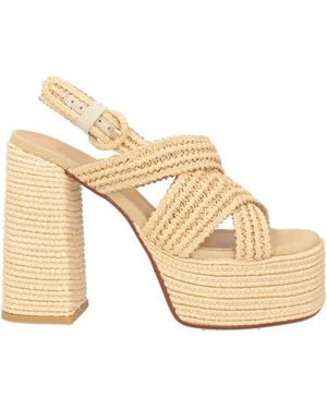 Castañer Sandals Textile Fibres - Natural