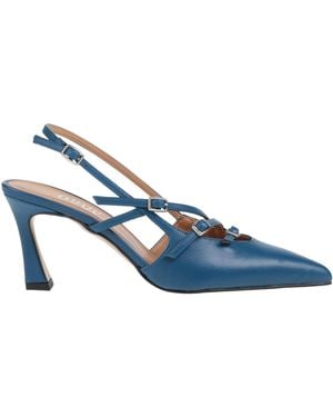 Ovyè Pumps Leather - Blue