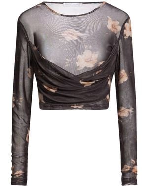 Mar De Margaritas Top Polyester, Elastane - Brown
