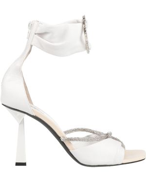 Aniye By Sandals Leather - White