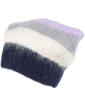Jucca Hat Polyamide, Alpaca Wool, Mohair Wool - Blue