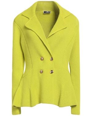 Elisabetta Franchi Lime Blazer Viscose, Polyamide, Polyester - Yellow