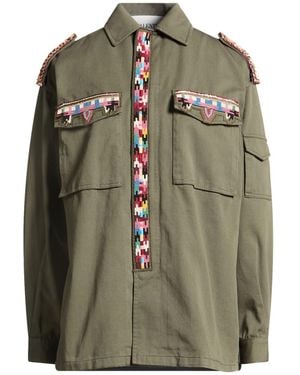 Valentino Garavani Jacket Cotton, Viscose, Polyester, Metallic Fibre - Green