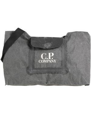 C.P. Company Charcoal Cross-Body Bag Linen, Polyurethane Resin - Grey