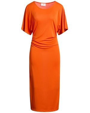 Gai Mattiolo Gm Midi Dress Polyester, Elastane - Orange