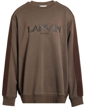 Lanvin Sweatshirt Cotton, Polyester, Elastane - Brown