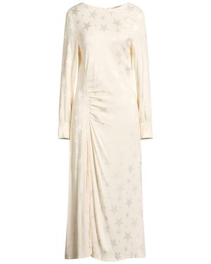 Shirtaporter Ivory Midi Dress Viscose, Elastane - Natural