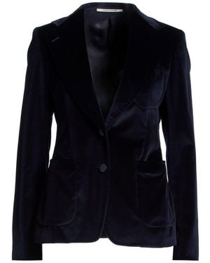 Tagliatore 0205 Midnight Blazer Cotton, Elastane - Blue