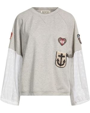 5 PROGRESS Sweatshirt Cotton - White
