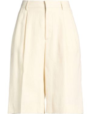 Tagliatore 0205 Cream Shorts & Bermuda Shorts Linen - Natural