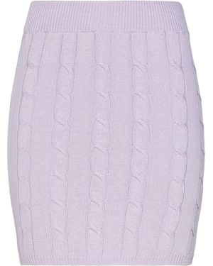 ViCOLO Lilac Mini Skirt Cotton, Acrylic - Purple