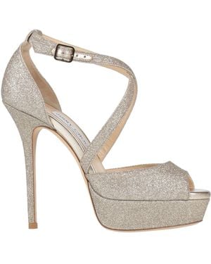 Jimmy Choo Sandals Leather - Metallic