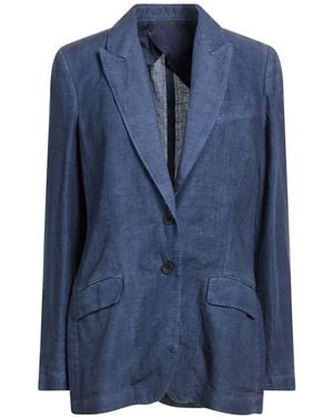 120% Lino Blazer - Blue