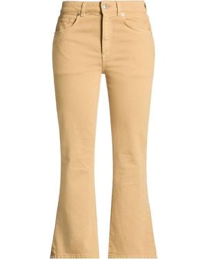 Grifoni Camel Pants Cotton, Elastane - Natural