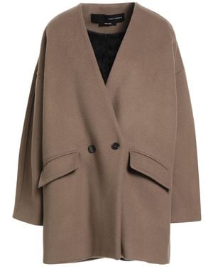 Isabel Benenato Coat Virgin Wool, Polyamide - Brown