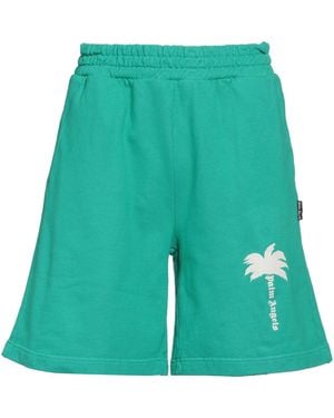 Palm Angels Shorts & Bermuda Shorts Cotton - Green