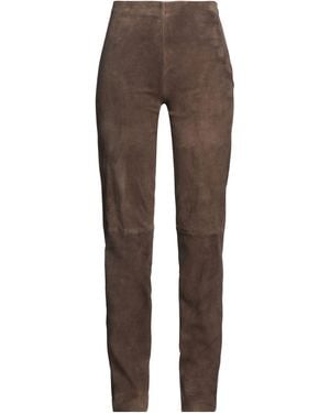 Alysi Crème Trousers Goat Skin - Brown