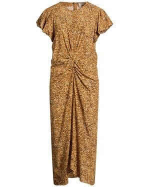 Isabel Marant Midi Dress Silk, Elastane - Metallic