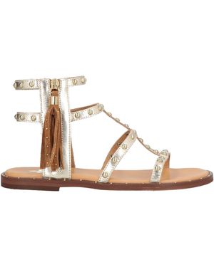 GAIA SHOES Sandals Leather - Natural