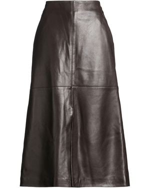Sly010 Midi Skirt Leather - Gray